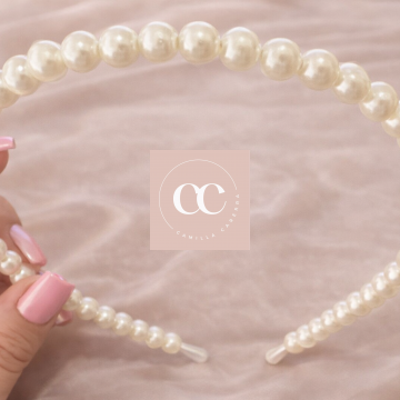 Golden Pearl Aliceband 2